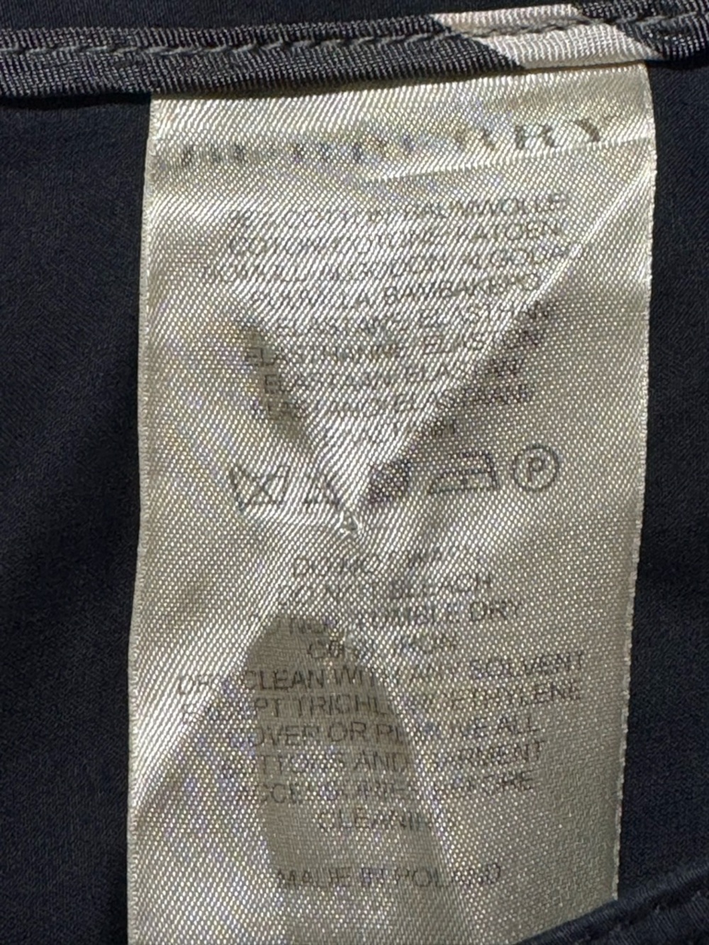 Burberry London Nova Check Cuff Capri Cropped Pants Navy US 8 - Picture 6 of 15